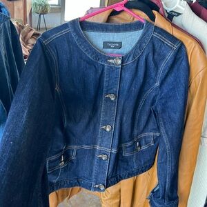 Talbots denim jacket size med p